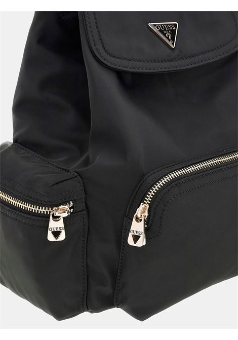 Zaino Eco Gemma Nero in Materiale Riciclato con Coulisse GUESS | Zaino | HWEYG839532BLA