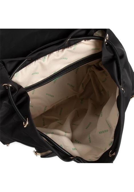Zaino Eco Gemma Nero in Materiale Riciclato con Coulisse GUESS | Zaino | HWEYG839532BLA