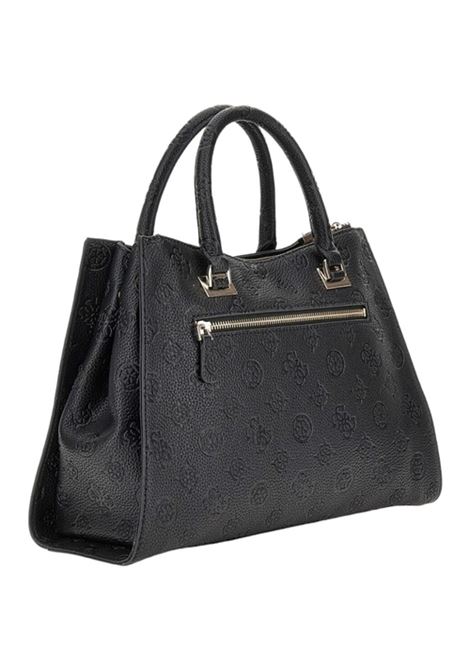 Borsa Cresidia II Society Satchel Nera con Logo Monogram 4G GUESS | Borsa | HWPD9888070BLO