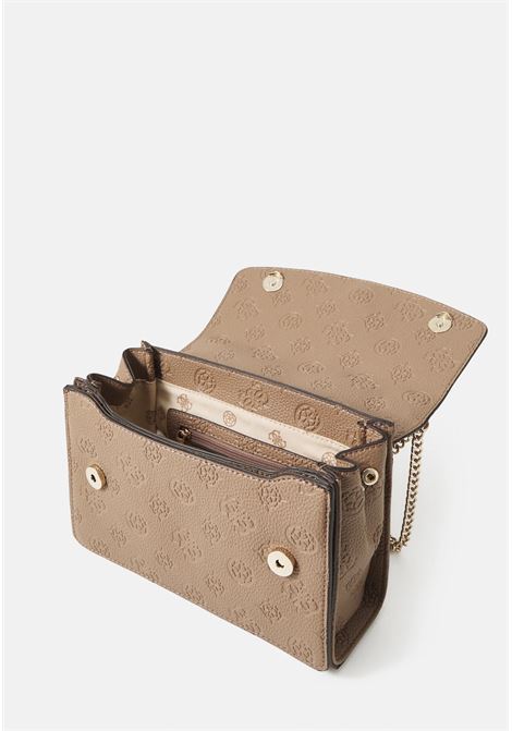 Borsa CRESIDIA II CNVRTBL XBODY FLAP dark taupe GUESS | Borsa | HWPD9888210DKO