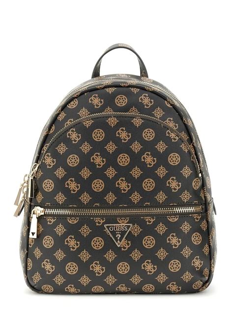 Zaino Manhattan II Large Backpack Mocha in Simil Pelle GUESS | Zaino | HWPG7118330MLO