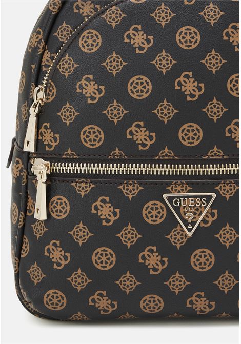 Zaino Manhattan II Large Backpack Mocha in Simil Pelle GUESS | Zaino | HWPG7118330MLO