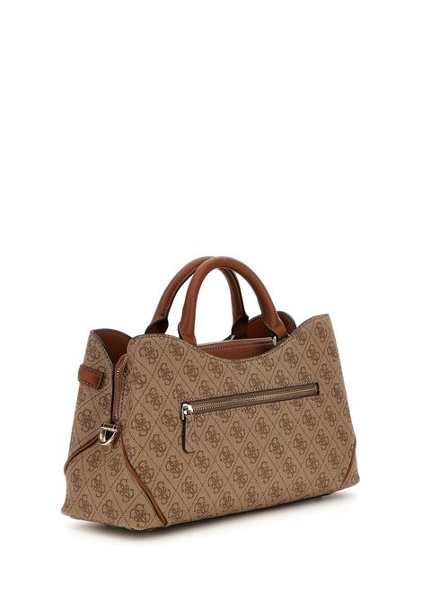 Borsa a Mano Dea Girlfriend Satchel Latte con Monogram e Tracolla GUESS | Borsa | HWSG7993060LTL