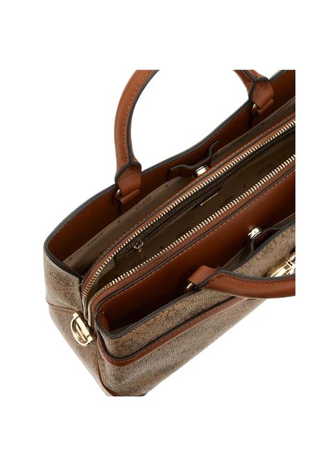 Borsa a Mano Dea Girlfriend Satchel Latte con Monogram e Tracolla GUESS | Borsa | HWSG7993060LTL