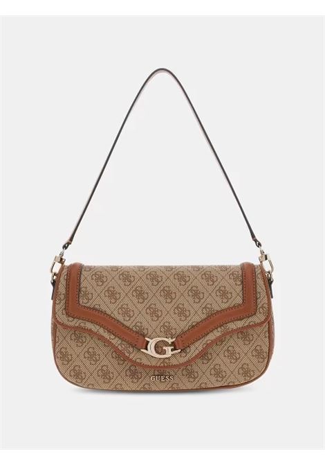 Borsa a spalla Dea Flap Shoulder Bag Latte con Logo 4G e Tracolla GUESS | Borsa | HWSG7993200LTL