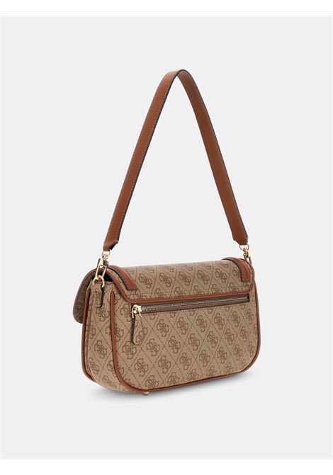 Borsa a spalla Dea Flap Shoulder Bag Latte con Logo 4G e Tracolla GUESS | Borsa | HWSG7993200LTL