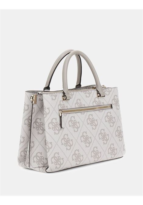 Borsa a Mano Erenia Girlfriend Satchel Dark Taupe con Stampa 4G GUESS | Borsa | HWSO7838060DKO