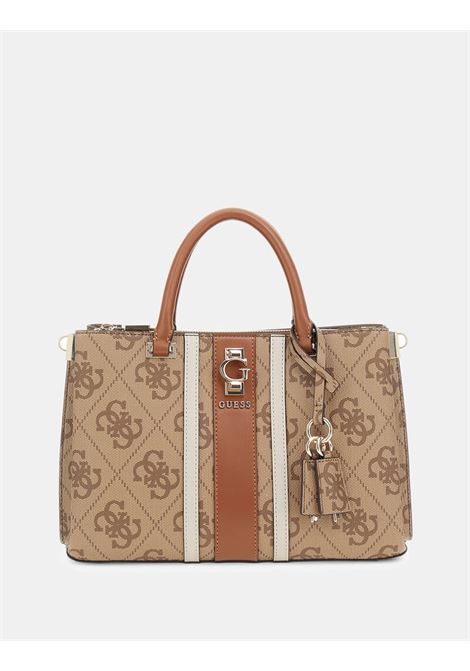 Borsa a Mano Erenia Girlfriend Satchel Latte con Stampa 4G GUESS | Borsa | HWSO7838060LTL