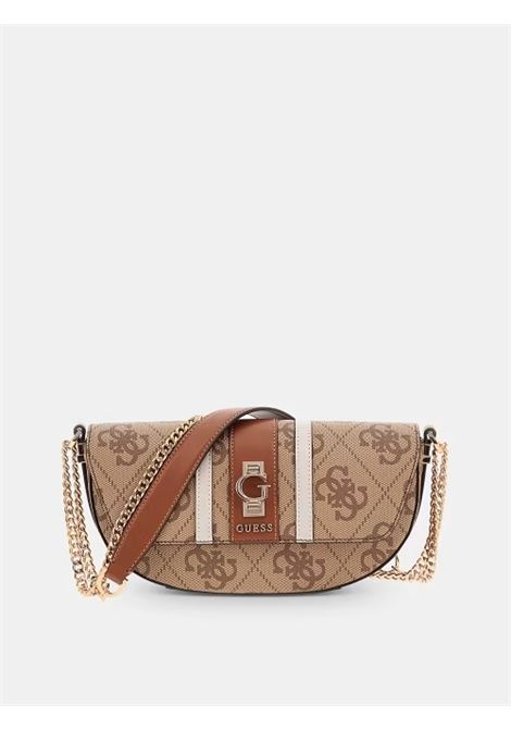 Borsa a Tracolla Erenia Convertible Xbody Flap color Latte GUESS | Borsa | HWSO7838210LTL