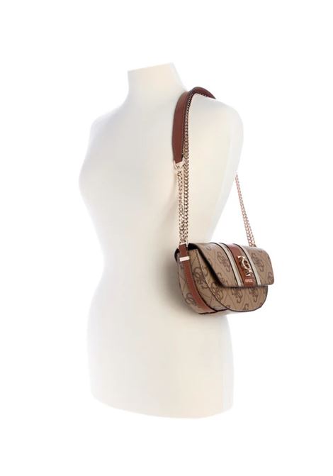 Borsa a Tracolla Erenia Convertible Xbody Flap color Latte GUESS | Borsa | HWSO7838210LTL