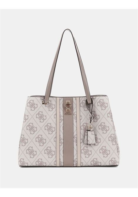 Borsa Tote Erenia 4G Dark Taupe con Stampa Monogram GUESS | Borsa | HWSO7838230DKO