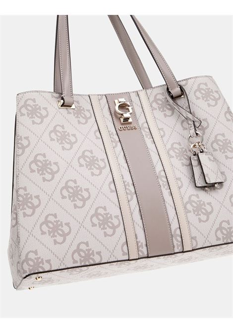 Borsa Tote Erenia 4G Dark Taupe con Stampa Monogram GUESS | Borsa | HWSO7838230DKO