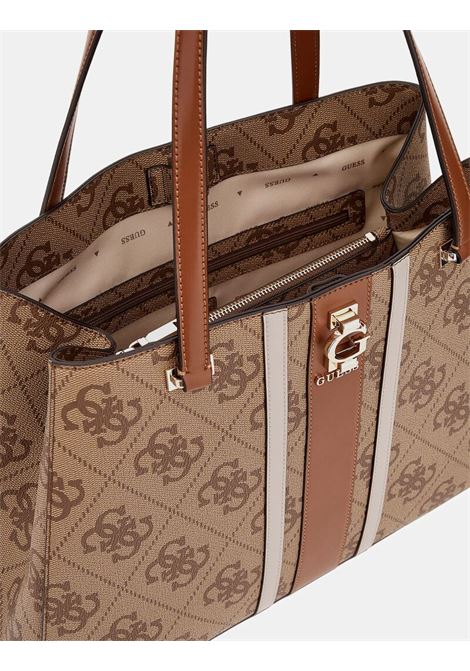 Borsa Tote Erenia 4G color Latte con Stampa Monogram GUESS | Borsa | HWSO7838230LTL