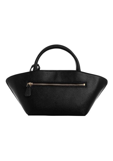 Borsa a Mano Bolena Mini Satchel Nera in Similpelle con Logo GUESS | Borsa | HWZG9207760BLA