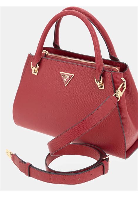 Borsa a Mano Noelle II Luxury Rossa in Saffiano con Charm Logato GUESS | Borsa | HWZG9672070GAR