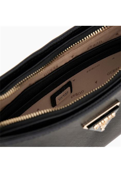 Borsa a Spalla NOELLE II TOP ZIP Nera con Chiusura a Zip GUESS | Borsa | HWZG9672180BLA
