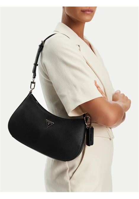 Borsa a Spalla NOELLE II TOP ZIP Nera con Chiusura a Zip GUESS | Borsa | HWZG9672180BLA