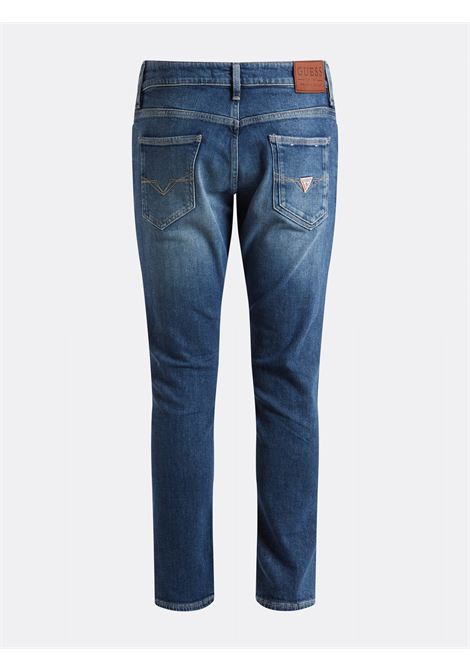 Jeans Uomo Guess Miami in Denim Bi-Stretch Lavaggio Medio GUESS | Jeans | M2YAN1D4Q422CRM