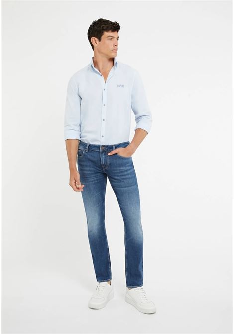 Jeans Uomo Guess Miami in Denim Bi-Stretch Lavaggio Medio GUESS | Jeans | M2YAN1D4Q422CRM