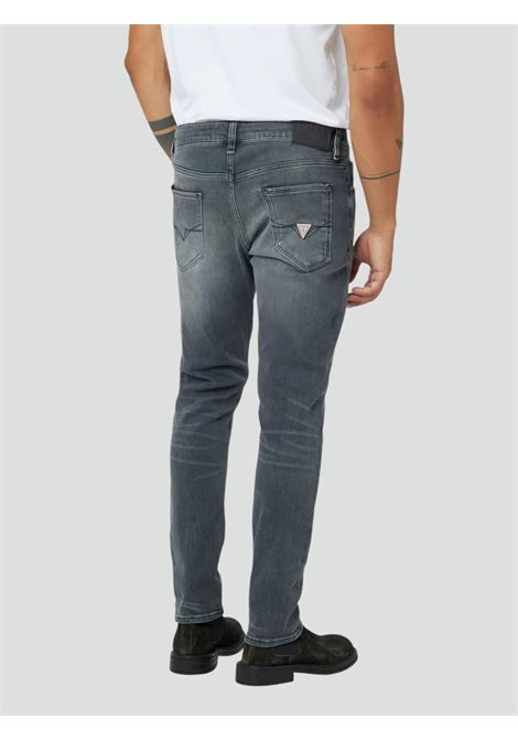 Jeans Uomo Guess Miami Grigio Skinny Fit in Misto Cotone GUESS | Jeans | M2YAN1D4Q522CRG