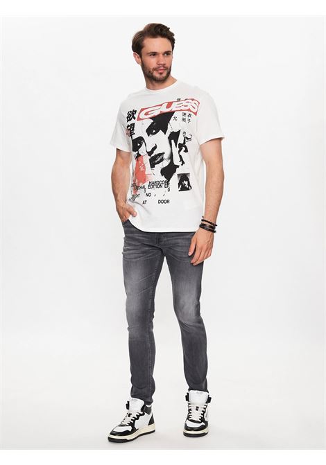 Jeans Uomo Miami Grigio Skinny Fit in Misto Cotone GUESS | Jeans | M2YAN1D4Q522CRG