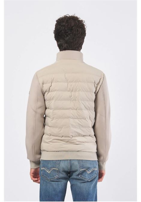 Giubbino khaki in Scuba Tech Stretch Slim Fit con Zip e Collo Alto GUESS | Giubbino | M4YL37WG9U2A90N