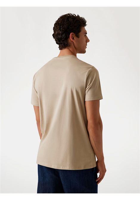 T-shirt Beige con Logo Guess a Sbalzo e Vestibilità Regular GUESS | T-shirt | M5YI44KBW41F10M