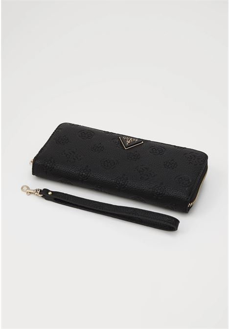Portafoglio Cresidia II Nero Grande con Chiusura a Zip GUESS | Portafogli | SWPD9888146BLO