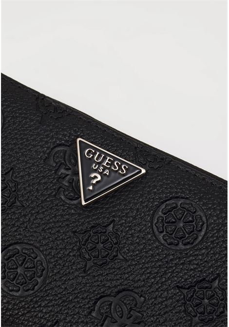 Portafoglio Cresidia II Nero Grande con Chiusura a Zip GUESS | Portafogli | SWPD9888146BLO