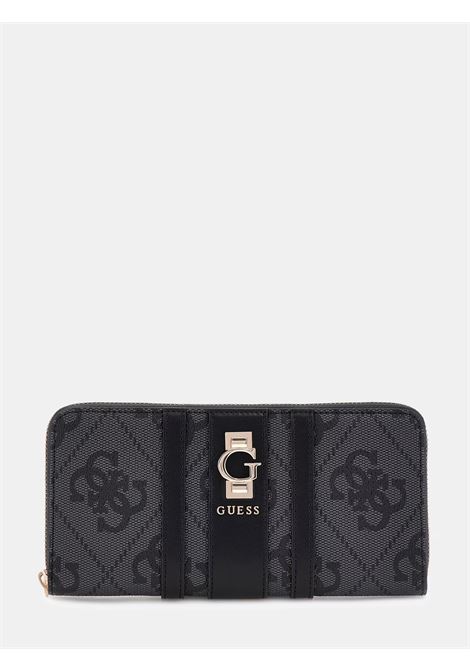 Portafoglio Erenia 4G nero in Similpelle con Chiusura Zip GUESS | Portafogli | SWSO7838146CLO