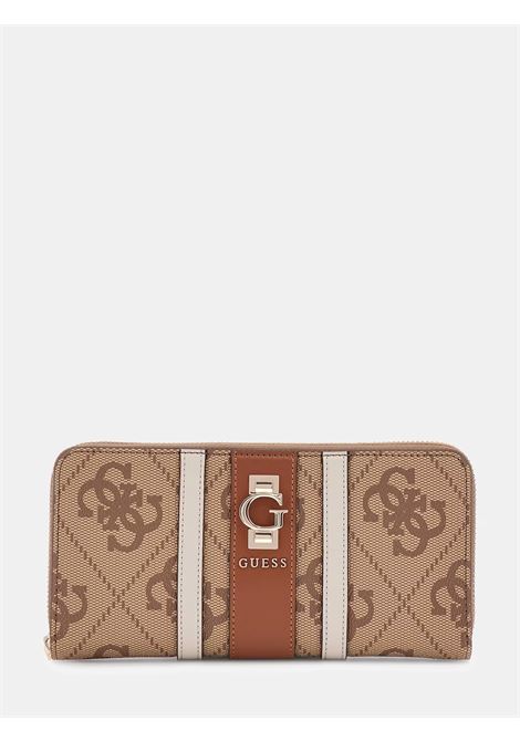 Portafoglio Erenia 4G Latte in Similpelle con Chiusura Zip GUESS | Portafogli | SWSO7838146LTL