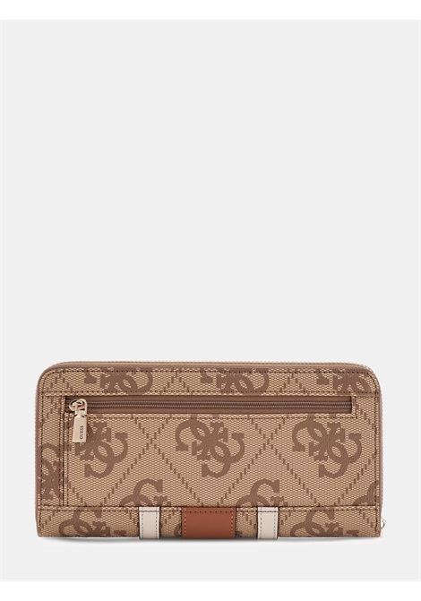 Portafoglio Erenia 4G Latte in Similpelle con Chiusura Zip GUESS | Portafogli | SWSO7838146LTL
