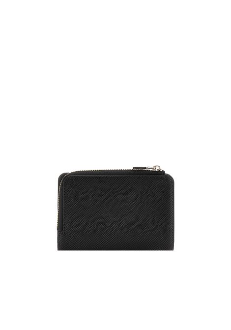 Portacarte Bolena Nero in Similpelle con Chiusura Zip GUESS | Portafogli | SWZG9207156BLA