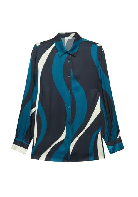 Camicia Luisa Viola donna 5321F100788N001 Mara Venier fantasia blu   LUISA VIOLA | Camicia | 5321F100788N001