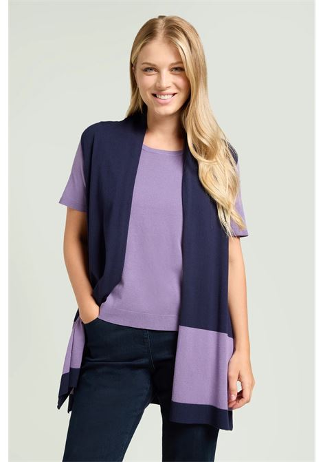 Gilet smanicato Blu e Viola in Maglia Leggera LUISA VIOLA | Gilet | M521L007890N0A1