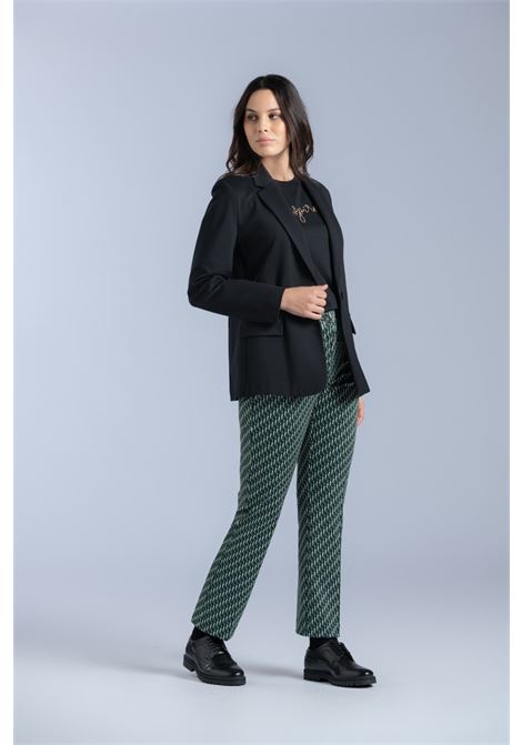 Blazer in Punto Milano nera con Chiusura a Bottone LUISA VIOLA | Giacca | R822F001045N033