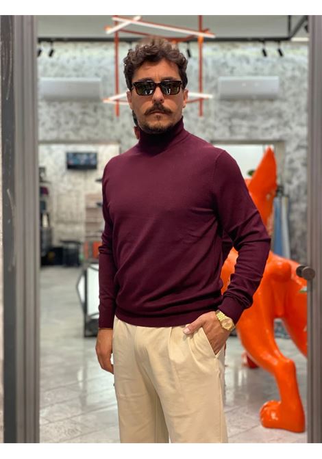 Lupetto bordeux in Misto Viscosa Finezza 12 MARK-UP | Maglia | MK20012BORDO