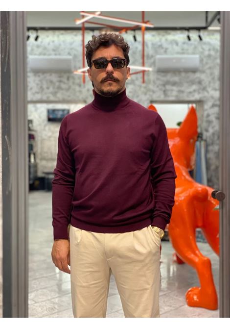 Lupetto bordeux in Misto Viscosa Finezza 12 MARK-UP | Maglia | MK20012BORDO