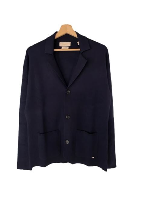 Blazer / cardigan da uomo blu in viscosa punto stoffa Markup MARK-UP | Cardigan | MK9900038BLU