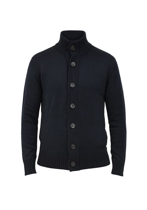Cardigan da uomo blu con bottoni in maglia finezza 7 Markup MARK-UP | Cardigan | MK9900044BLU