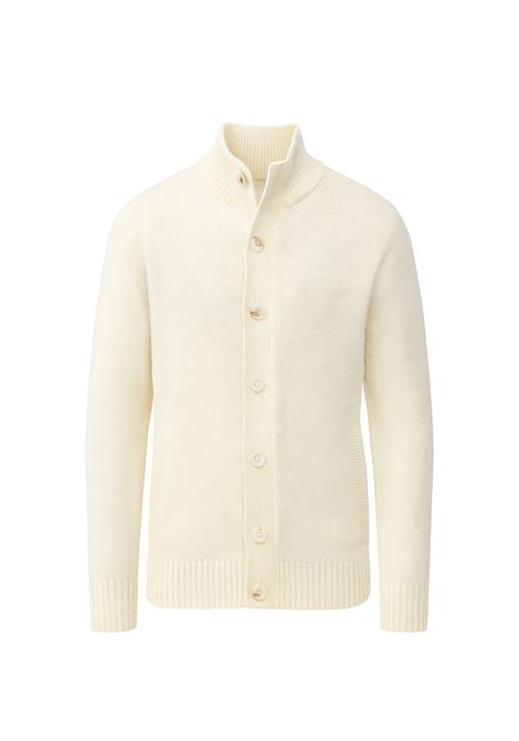 Cardigan bianco latte con bottoni in maglia finezza 7 Markup MARK-UP | Cardigan | MK9900044LATTE