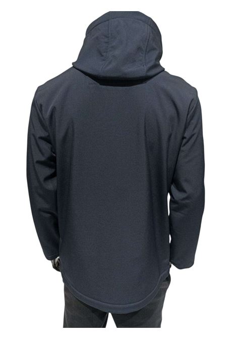 Parka da uomo blu softshell con cappuccio MARK-UP | Giubbino | MK9940016BLU
