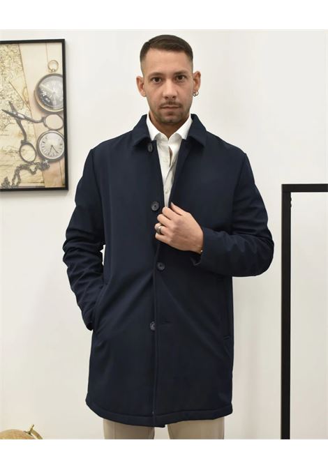 Trench uomo blu in softshell con interno in pile MARK-UP | Giubbino | MK9940063BLU