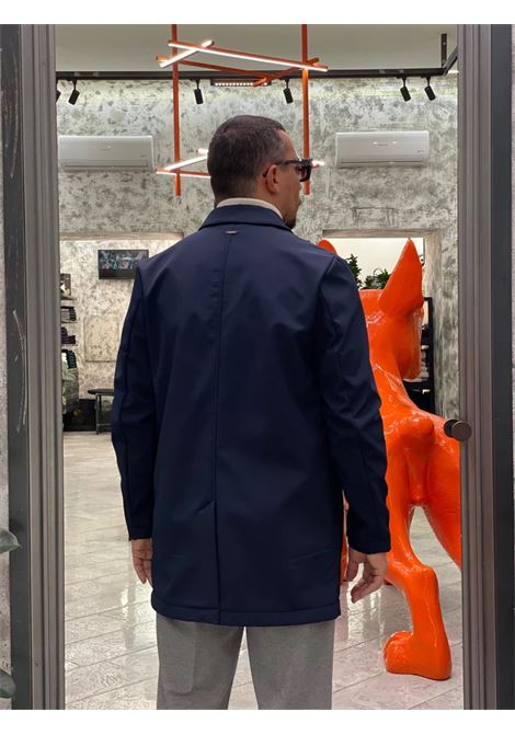 Trench uomo blu in softshell con interno in pile MARK-UP | Giubbino | MK9940063BLU