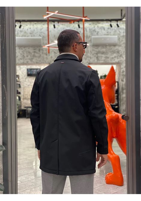 trench uomo nero in softshell con interno in pile MARK-UP | Giubbino | MK9940063NERO