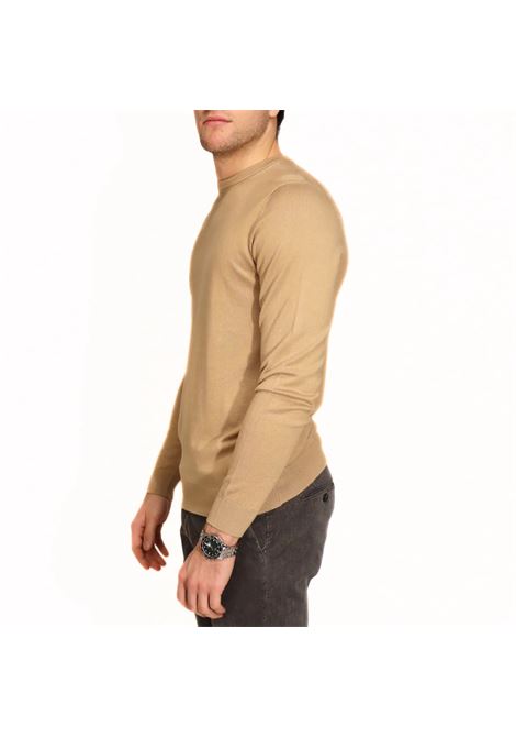 Maglia Girocollo Beige in Misto Viscosa con Vestibilità Regular MARKUP | Maglia | MK20010BEIGE
