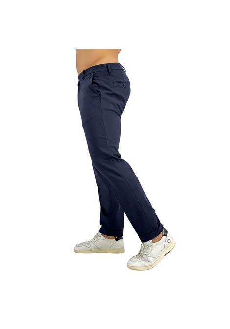 Pantalone Sartoriale blu Punto Milano con Tasche America MORO | Pantalone | MIP2620BLU