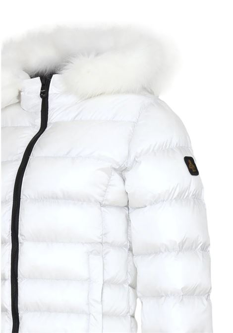 Giubbotto bianco da Bambina in Nylon con Pelliccia Refrigiwear REFRIGIWEAR | Giubbino | RG1419W25013