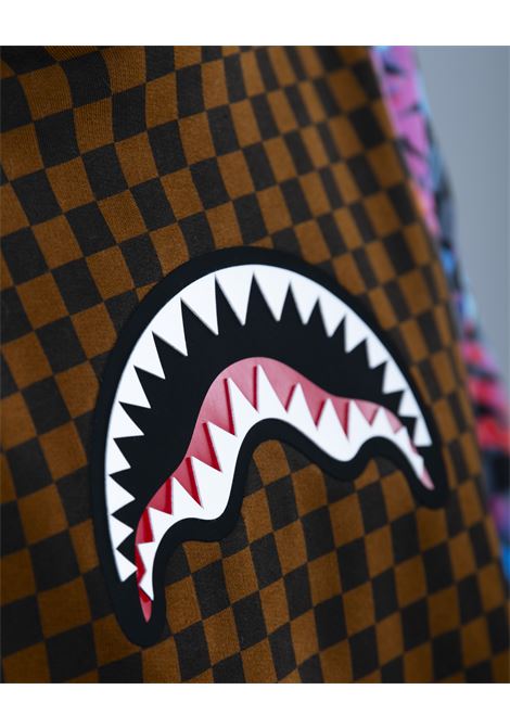 Felpa con Cappuccio City of Light Marrone con Maniche Graffiti SPRAYGROUND | Felpa | SP776GCAMPIONE