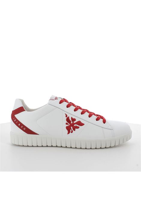Sneakers biancorosso in pelle riciclata con sottopiede in sughero IGI&CO | Scarpa | 1634311BCO/ROSSO